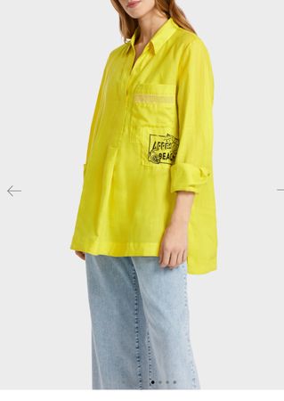 Marccain Damen Bluse mit platziertem Print N3 38