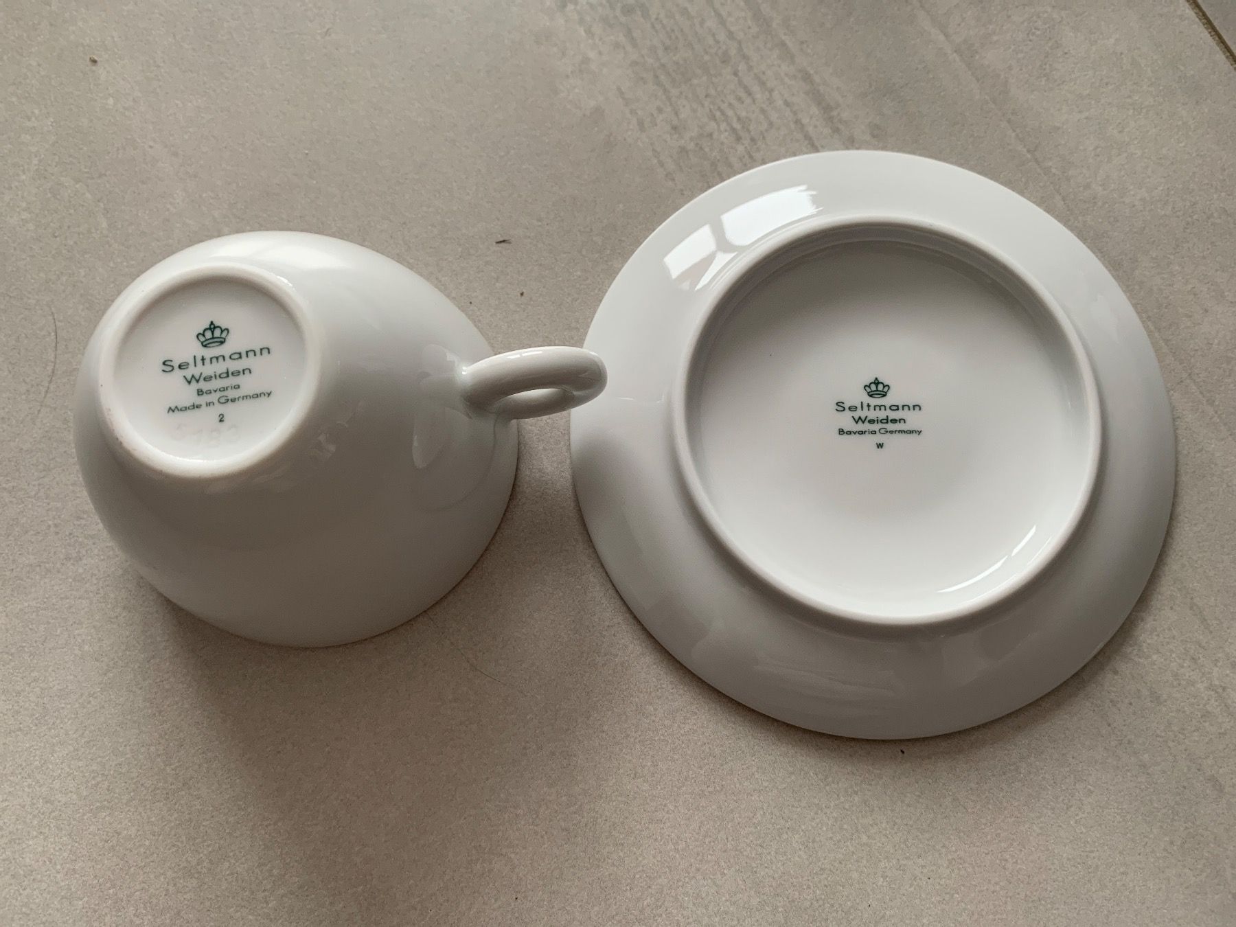 Seltmann Tazze: 6 Kaffeetassen mit Unterteller – Usato da Zuzwil SG venduto da Ibohaus 2