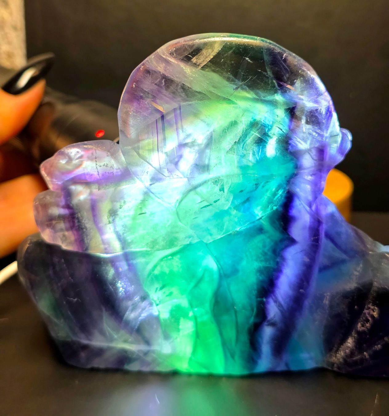 Minerali & Pietre curative: Mystischer hochwertiger Fluorit Drache A 582g – Nuovo (secondo la descrizione) da Matzingen venduto da Shay_Crystalz 4