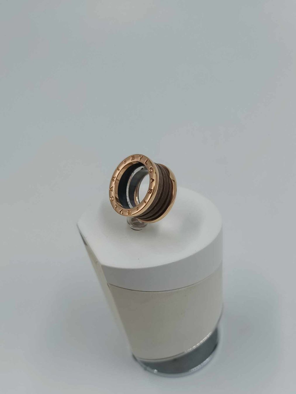 Bulgari Anelli: BVLGARI "B ZERO" 3 BAND BRAUNER MARMOR RING – Usato da Luzern venduto da EdiGem 8