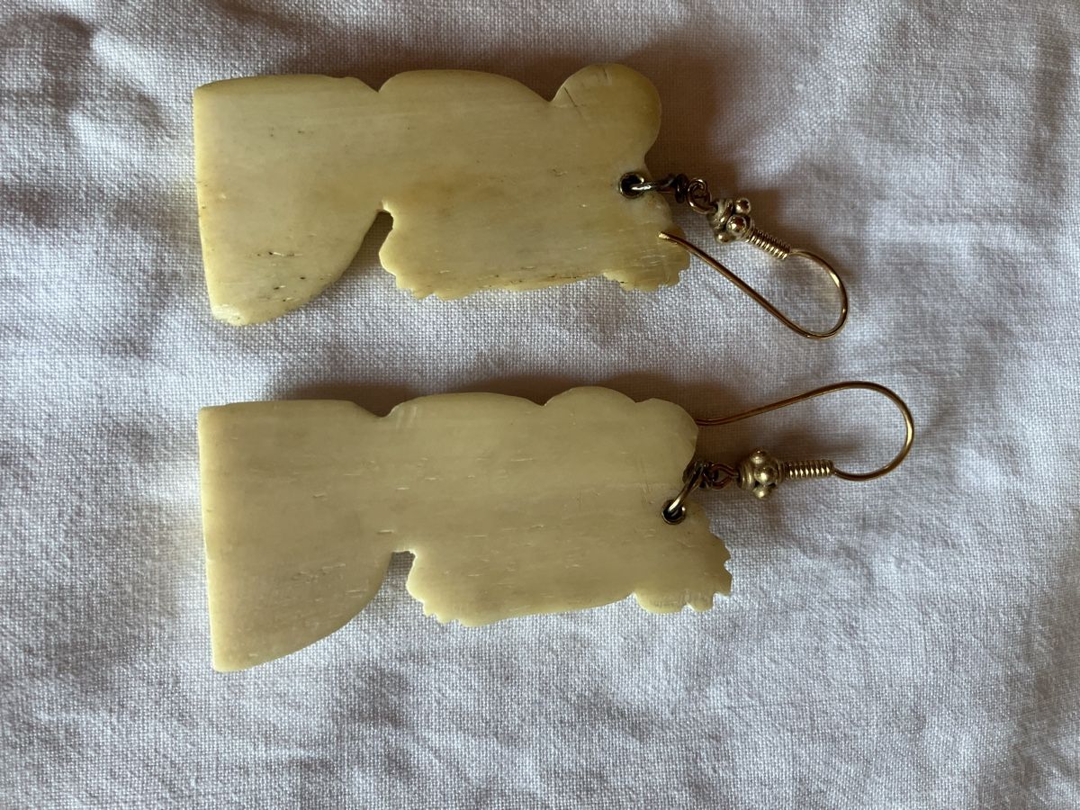 Boucles d'oreille: Vintage Ohrhaenger Knochen – D'occasion à Bassersdorf par groovygremlin 1