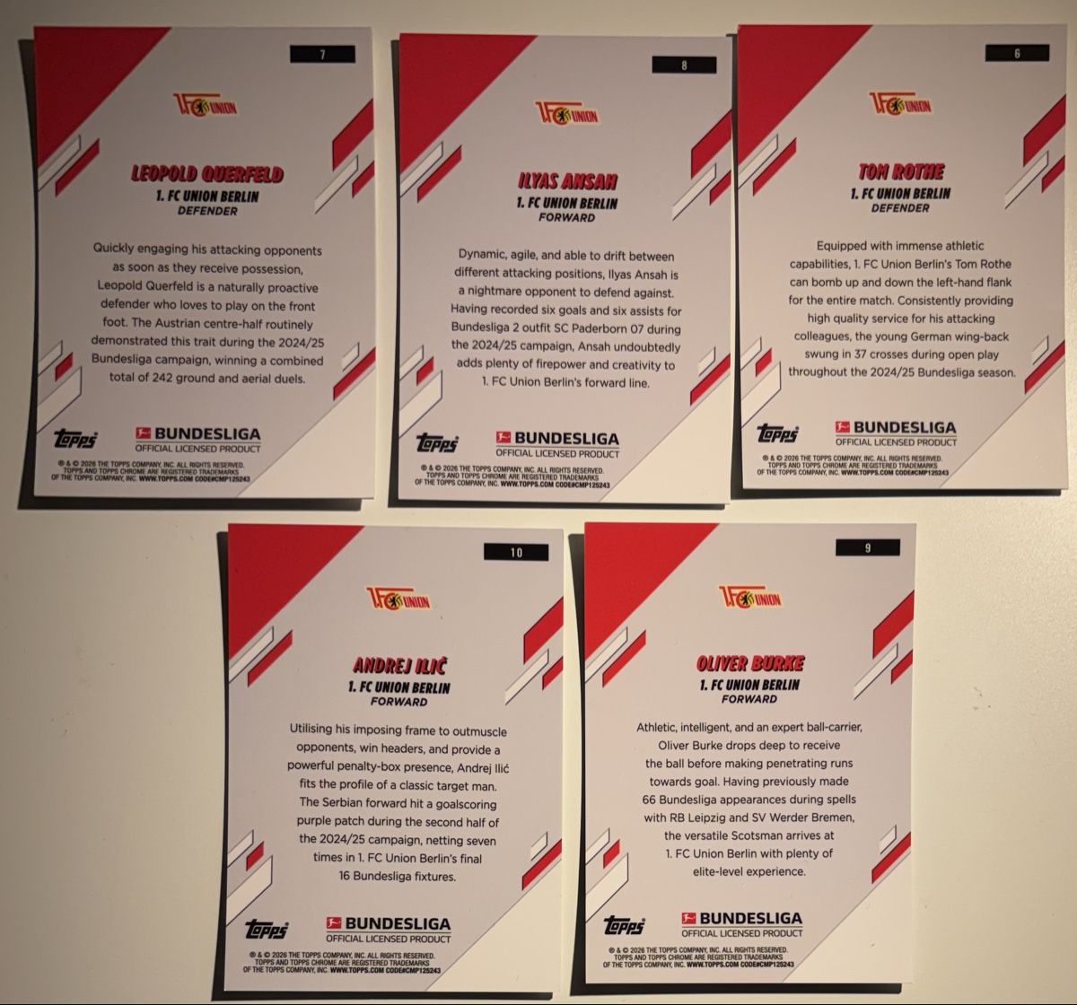 Topps Carte collezionabili: Union Berlin Topps Chrome Bundesliga – Nuovo (secondo la descrizione) da Meilen venduto da rr0 1