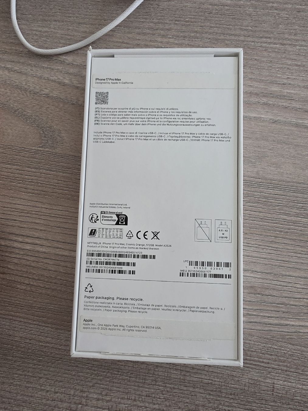 Apple Handys / Smartphones: Apple iPhone 17 Pro Max 512GB Cosmic Orange – Gebraucht aus Adliswil von JustSighi 5