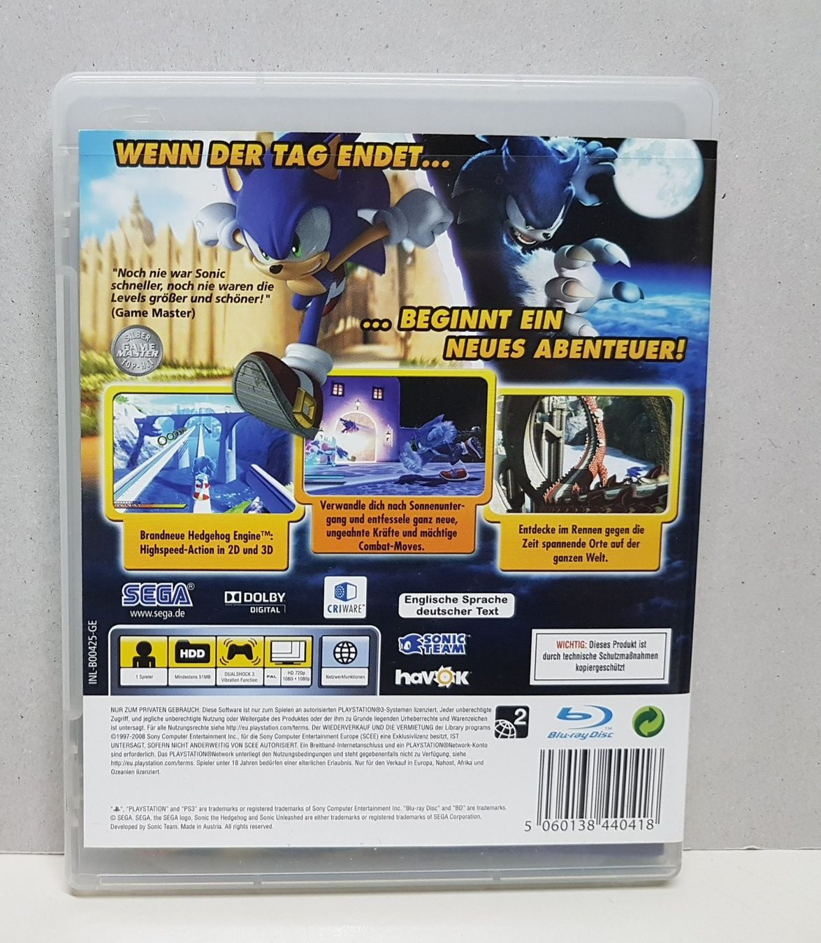 Sony Giochi: PS3 Sonic Unleashed neues Abenteuer – Usato da Schüpfheim venduto da Game-Paradis 1
