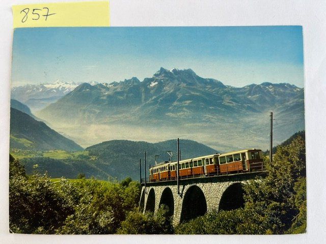 Ansichtskarten: alte Ansichtskarte Leysin Zahnradbahn, 1975 – Gebraucht aus Niederwil AG von dahu75