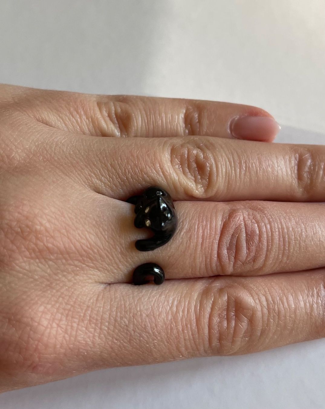 Anelli: Jolie bague en forme de chat – Nuovo e nell'imballaggio originale da Genève venduto da Annilu 3