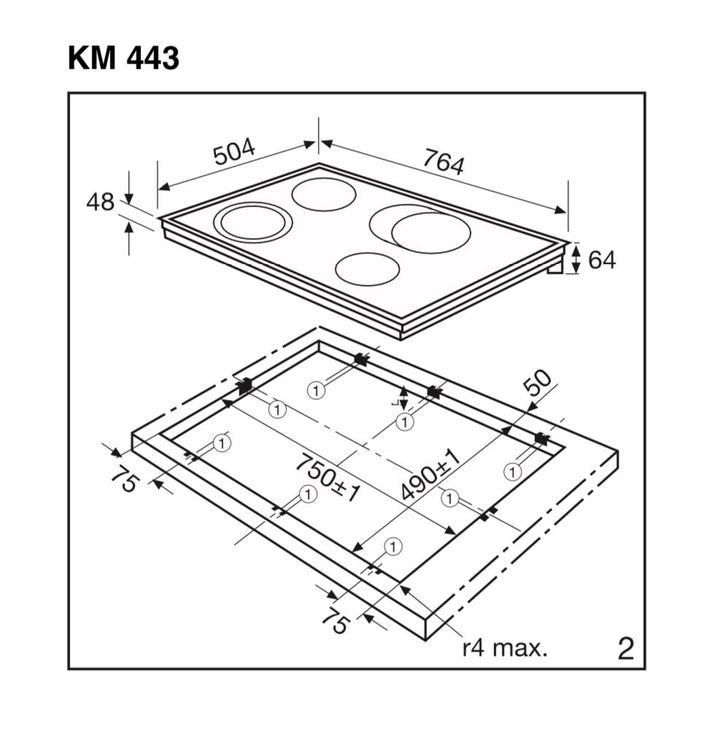 Miele Glaskeramik Kochfeld KM443 gebraucht Kaufen auf Ricardo