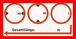 Sticker Aufkleber Dimensionen Fahrzeug LKW Lieferwagen 3,5T