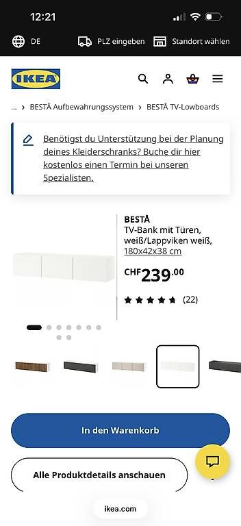 Ikea Mobili TV: Ikea Besta TV-Möbel – Usato da Dübendorf venduto da tay_jcn7 2