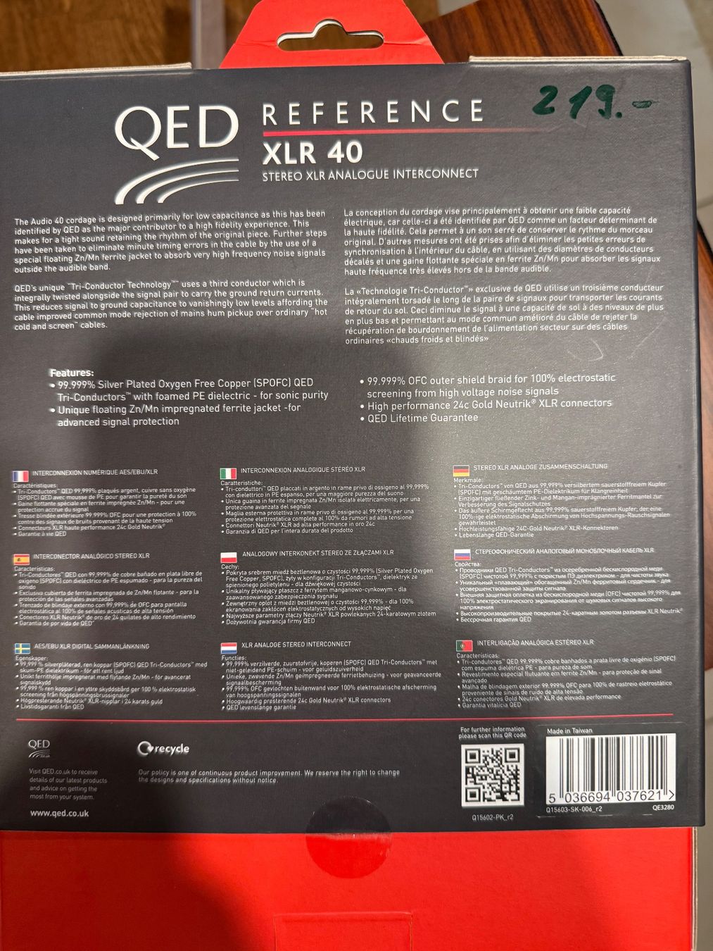 Cavi: QED Reference 40 XLR Analogue Cable 0.6m (pair) – Nuovo e nell'imballaggio originale da Ueken venduto da highlander57 1