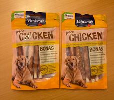 2 Beutel Vitakraft CHICKEN Bonas Kaustangen Huhn je 80g