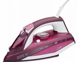 Dampfbügeleisen  2600Watt   DB 3705 weiss-rot