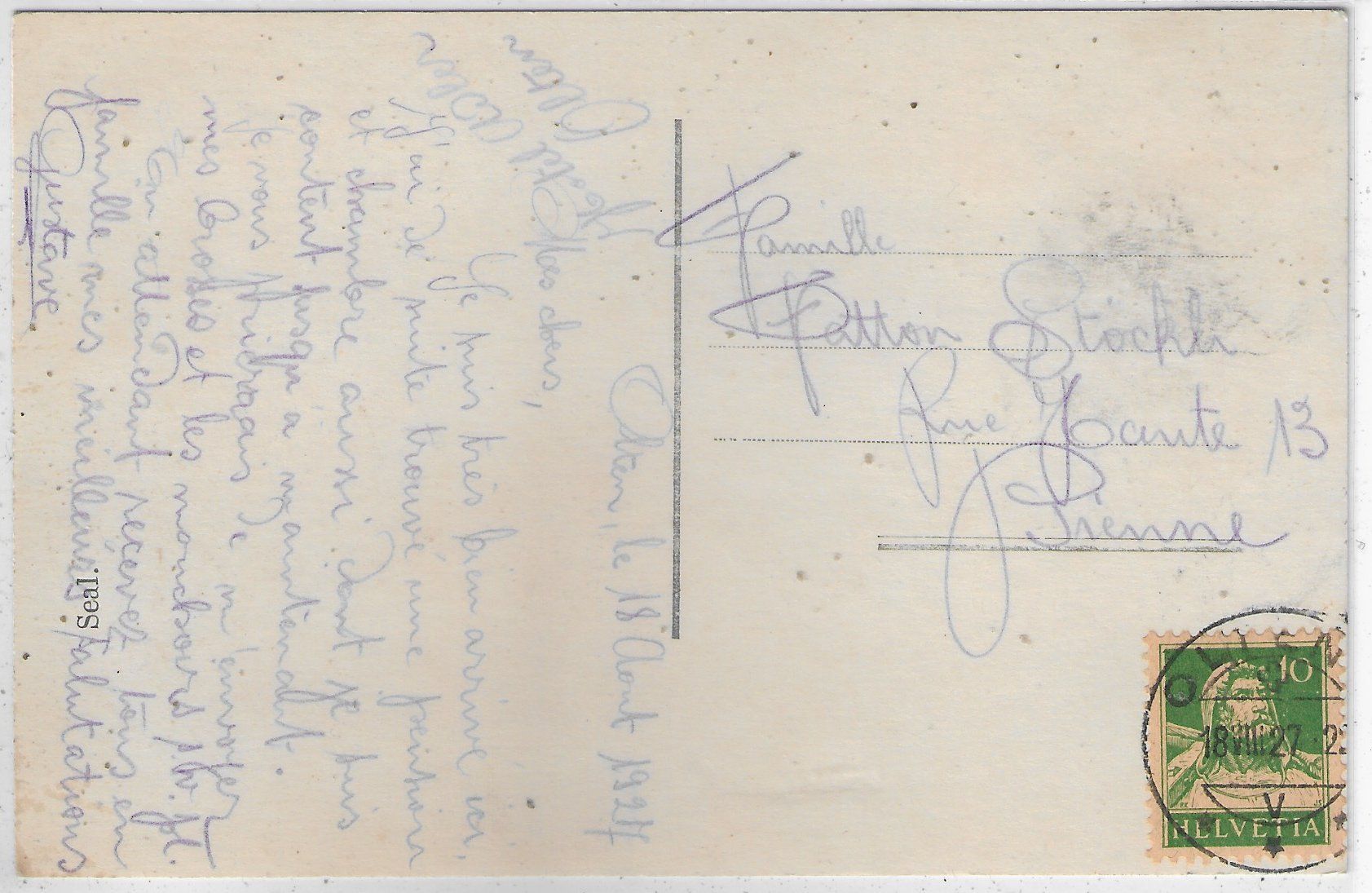 Cartoline postali: Olten - Sähli Schloss – Usato da Ettingen venduto da Kartenplanet 1
