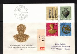 1972 Pro Patria R-Brief nach Aarau