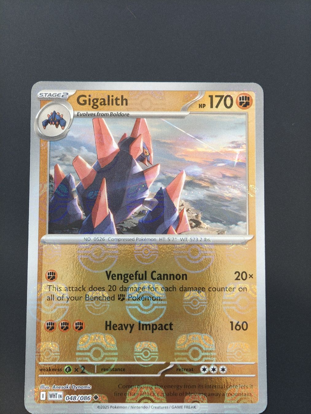 Pokémon Carte collezionabili: Gigalith Masterball 048/086 EN – Nuovo (secondo la descrizione) da Therwil venduto da Cordachu_Trade