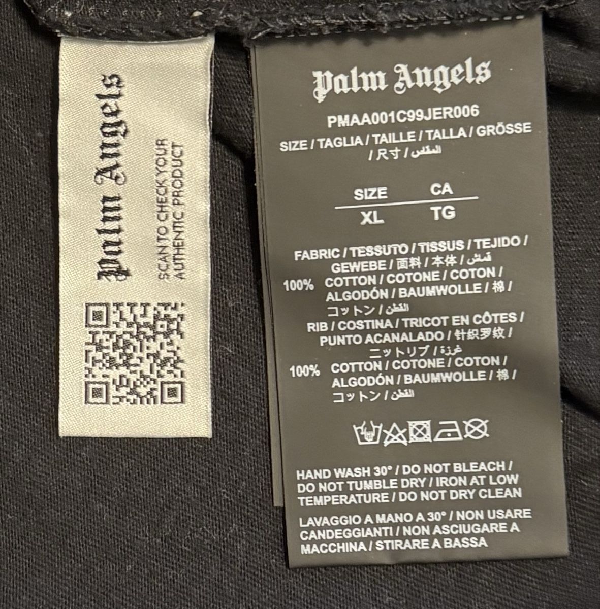 Palm Angels T-shirt: Palm Angels Milano Sprayed Logo Tee – Usato da Meggen venduto da O_E 2