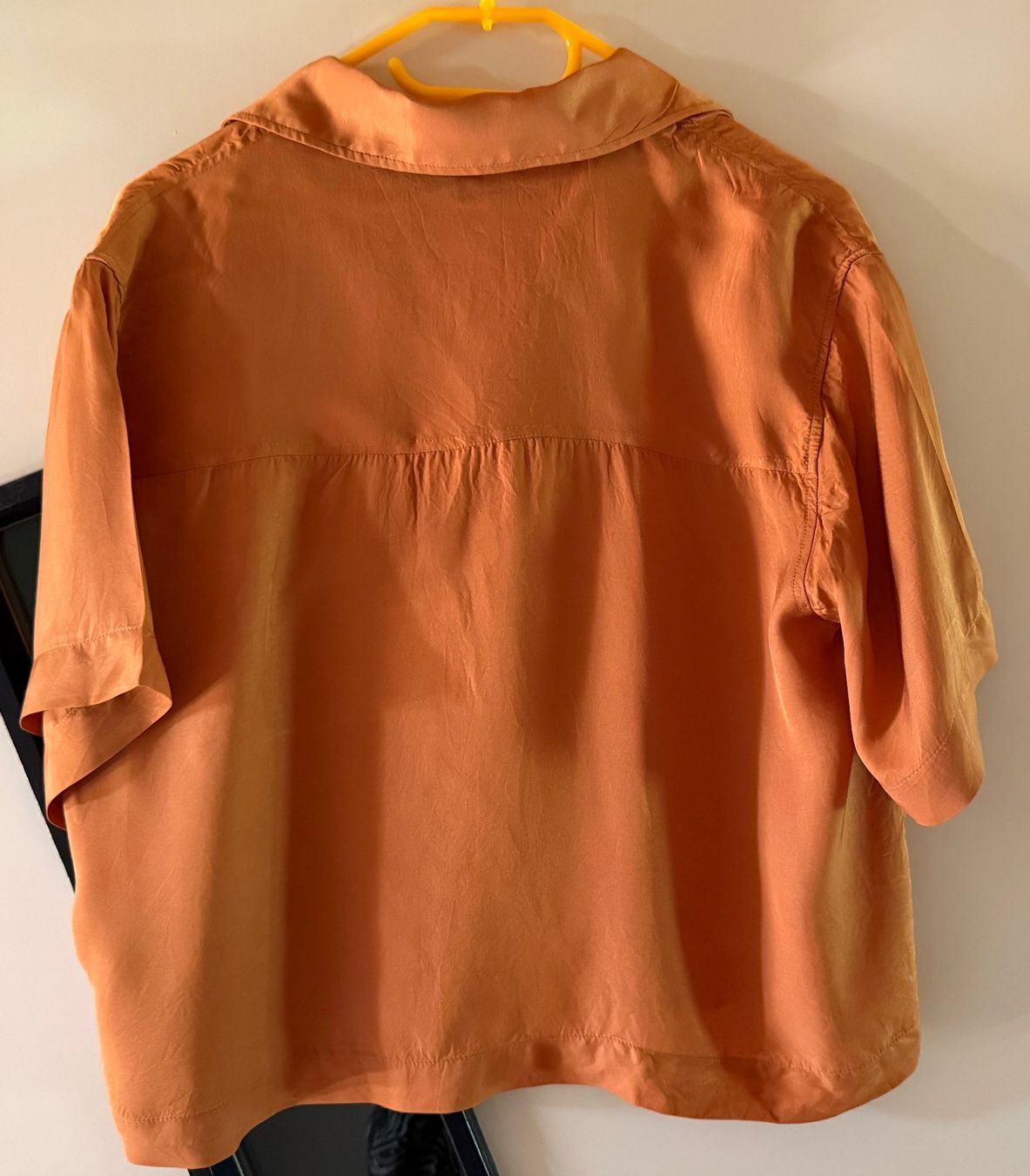 H&M Blusen: Kurzarmbluse H&M, orange – Gebraucht aus Zäziwil von kreative-ideen 1