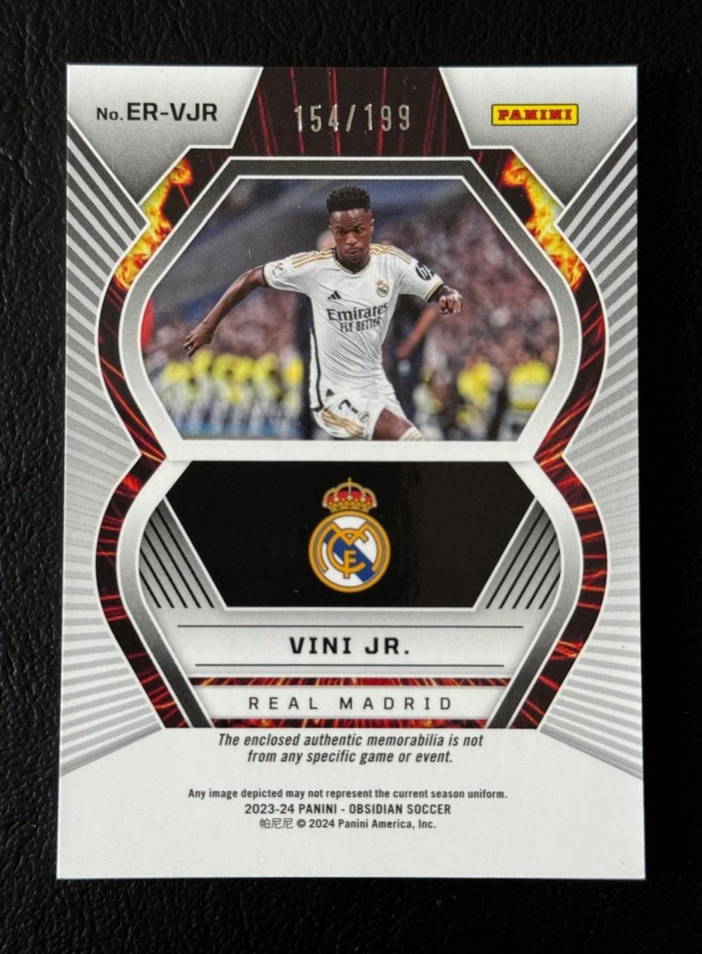 Panini Carte collezionabili: 2023-24 PANINI OBSIDIAN VINI JR. PATCH 154/199 – Nuovo (secondo la descrizione) da St. Gallen venduto da Matrix023 1