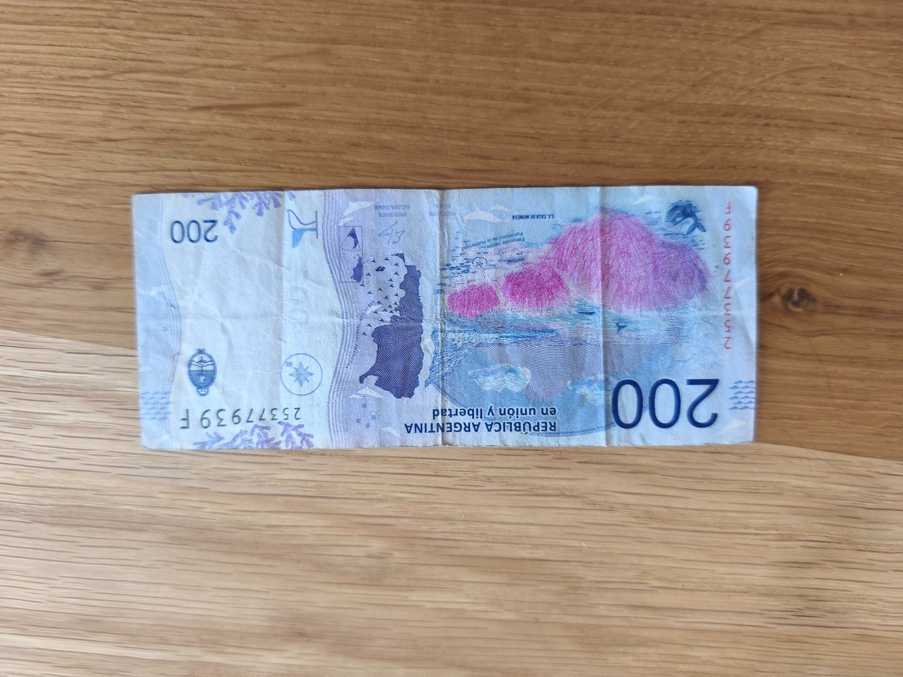 Banknoten: Argentinien 200 Pesos 2019 Banknote – Gebraucht aus Rubigen von HEIDA_82 1