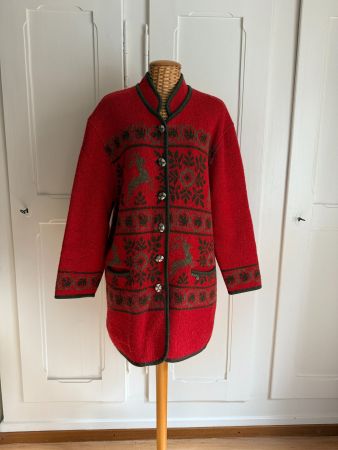 STAPF - Trachtenjacke rot aus Schurwolle L