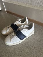 Valentino Rockstud Baskets Blanc Cuir Taille 42 Bon etat
