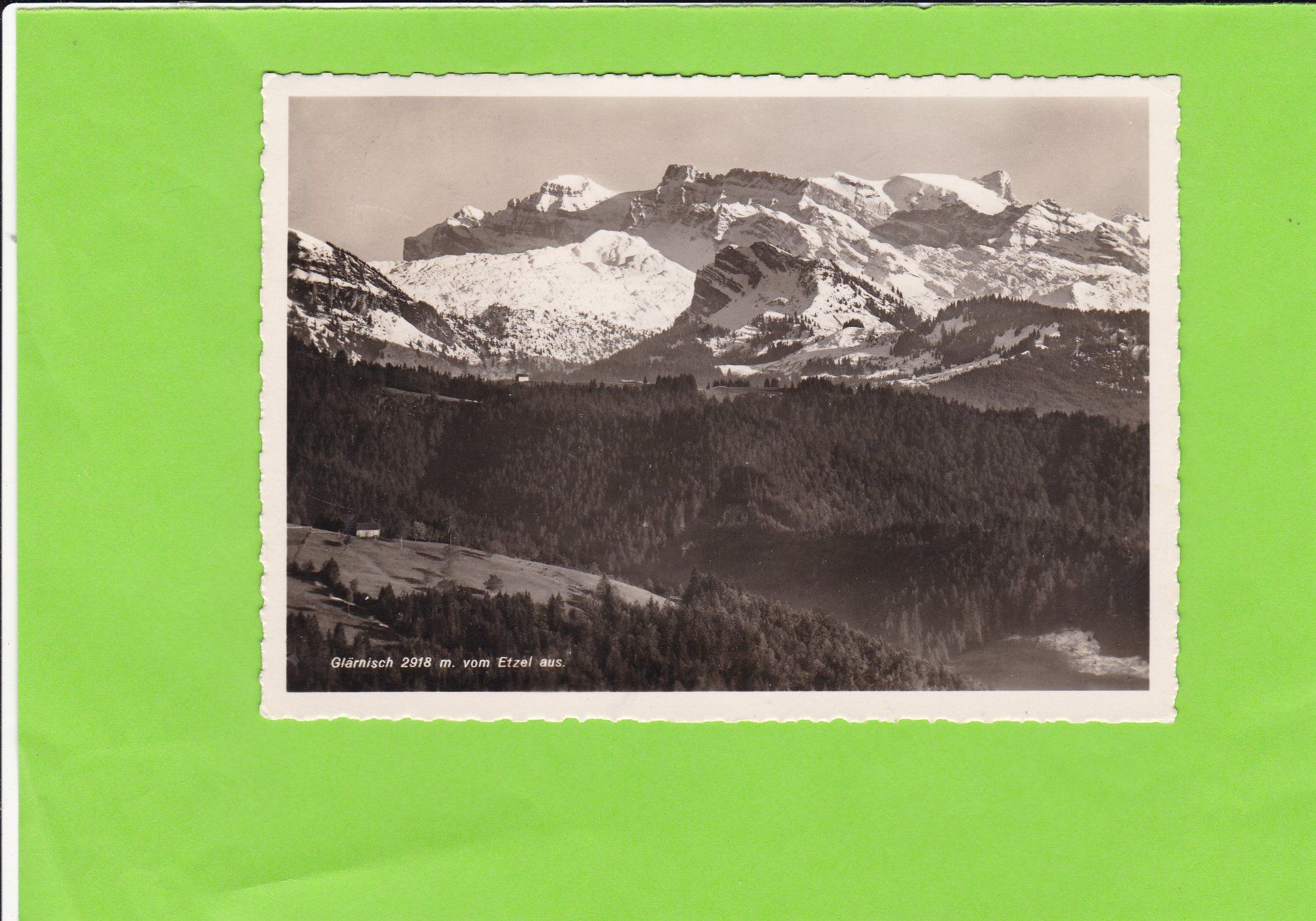 Cartoline postali: Glärnisch vom Etzel aus – Usato da St. Peterzell venduto da neckertal