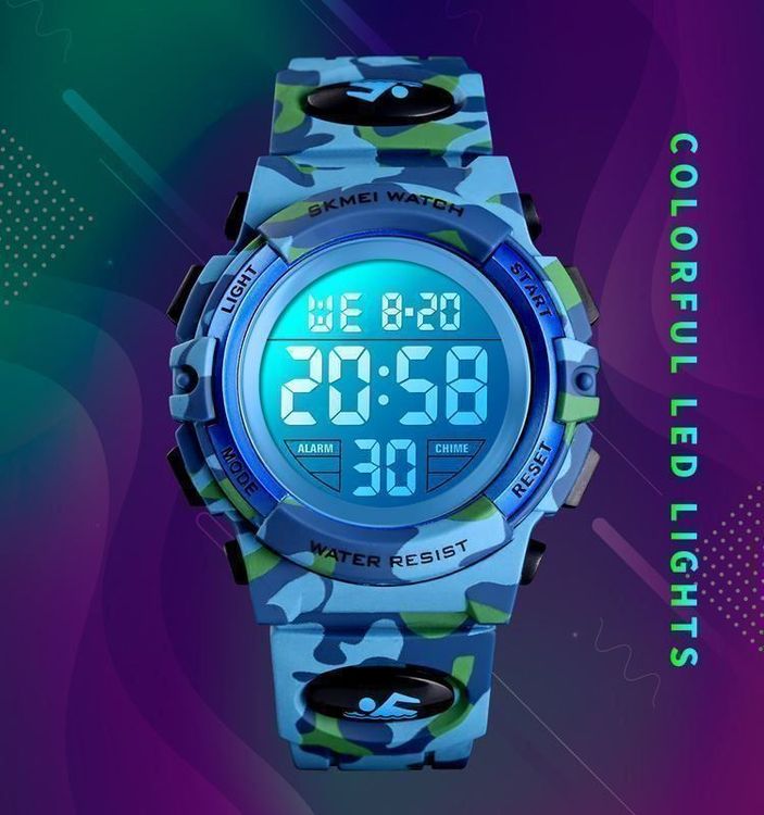 Sportuhr Digital Uhr für Kinder LED