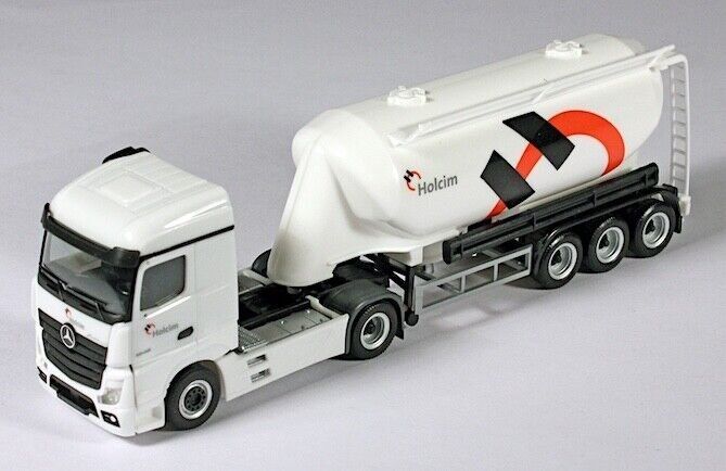 Herpa Modellini d'auto: Herpa 924184, MB Actros 11 Streamspace Eutersilo-SZ Holcim – Nuovo e nell'imballaggio originale da Derendingen venduto da Benfis