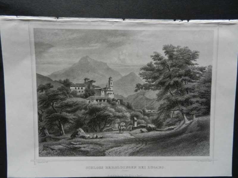Gravures: Lugano Schloss Beroldingen – D'occasion à Risch par Rischli15