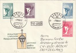 Litauen FDC 1990(Satz ungezähnt)