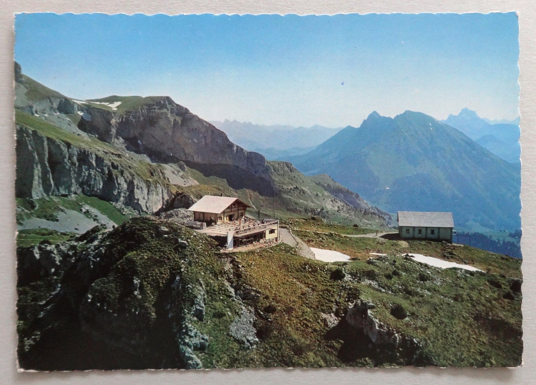 Cartoline postali: Leysin, Rest. de la Berneuse (2048 m) – Usato da Fétigny venduto da Billy2miny