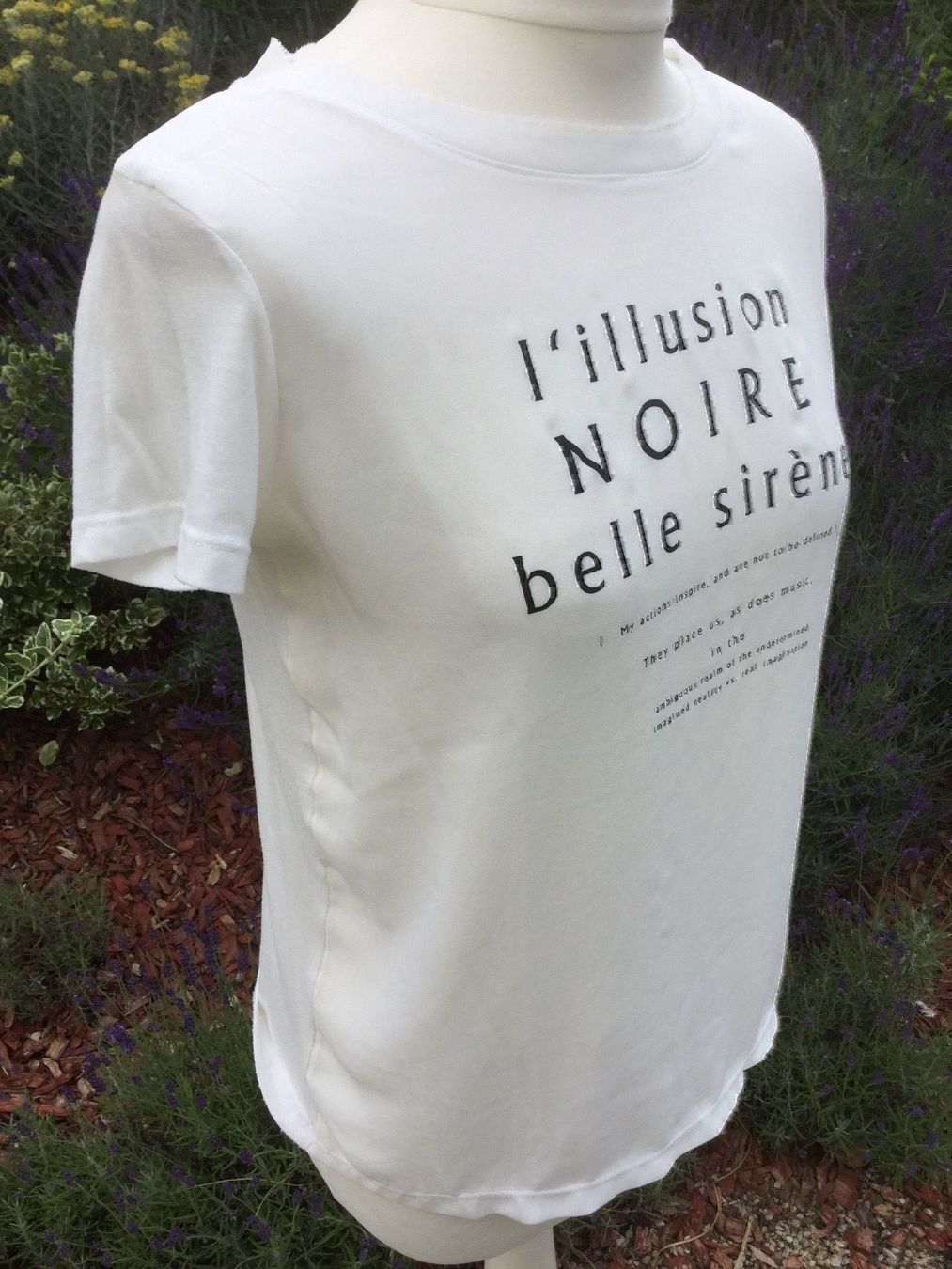 T-Shirts: T-shirt blanc Inscriptions BROADWAY – Gebraucht aus Agiez von chouchanelle 3