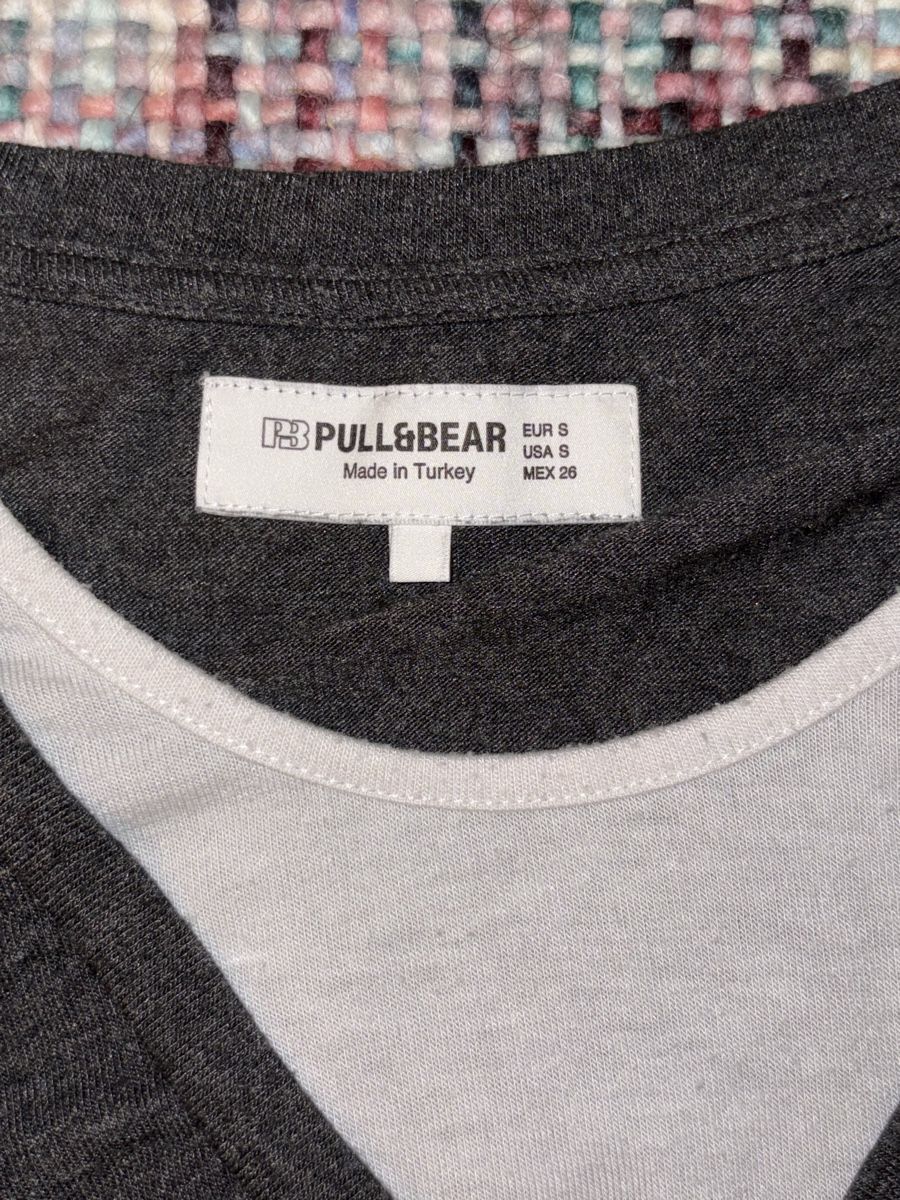 Pull&Bear Top: Schickes Langarmshirt von Pull&Bear in Grau, Grösse S – Usato da Chur venduto da sim_8mqt 1