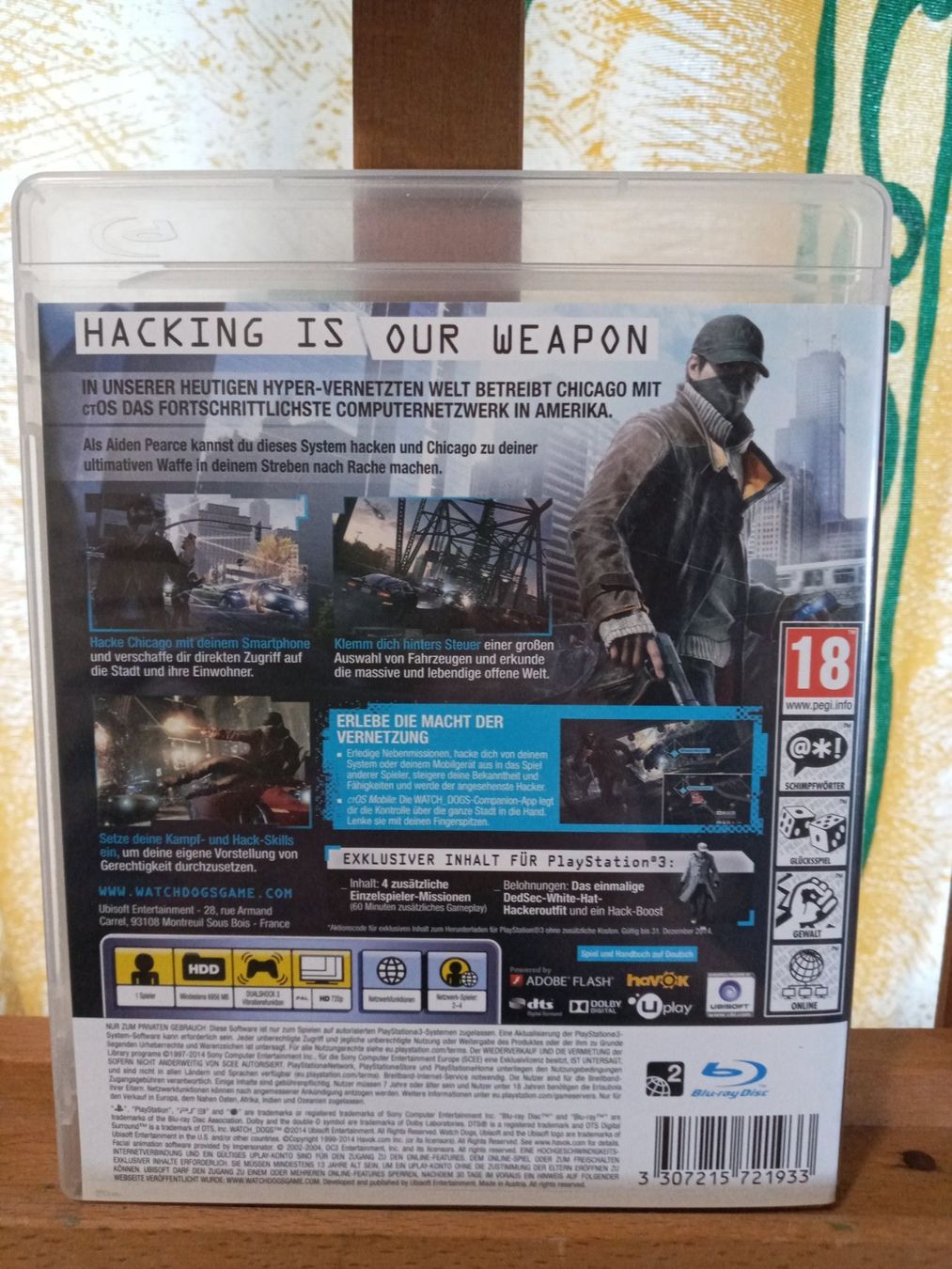 Sony Giochi: Watch Dogs PS 3 Spiel – Usato da Derendingen venduto da Gaston.J 4