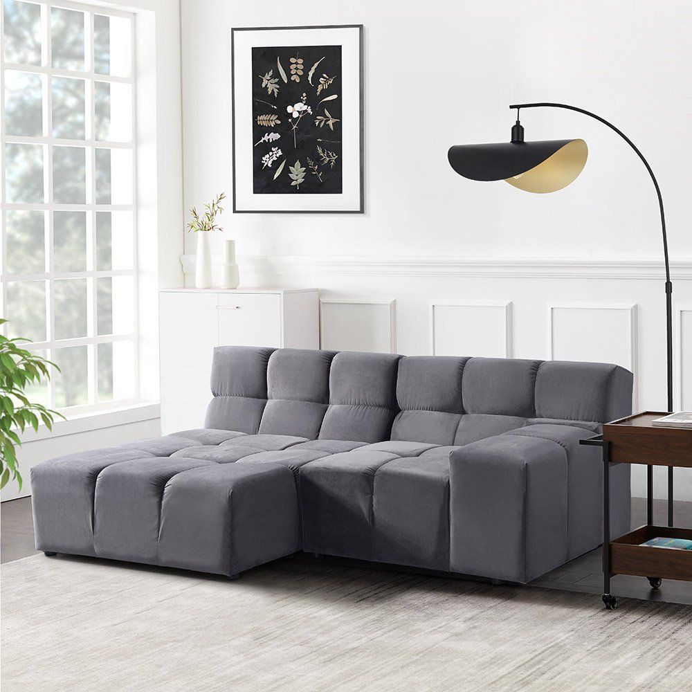 Divani: Modulares Sofa ORNINA L - Links - Anthrazit – Nuovo e nell'imballaggio originale da Wallenwil venduto da toesstal-vertrieb