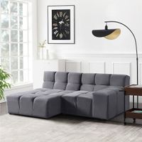 Modulares Sofa ORNINA L - Links - Anthrazit
