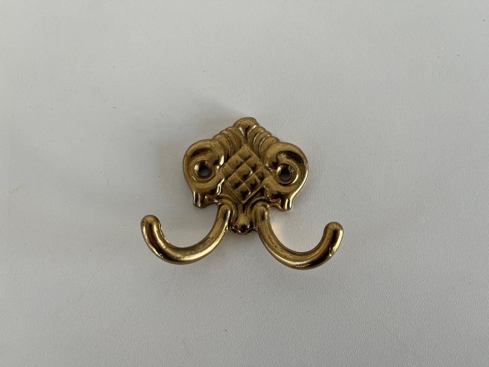 Lot von 4 FLAMINGO Wandhaken Garderobehaken Messing Vintage (Gebraucht) in für CHF 39 - mit