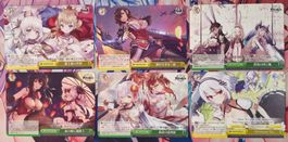 Azur Lane 6 Common Cards Weiss Schwarz Japanese Version