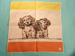 Taschentuch mit Spaniel Welpen
