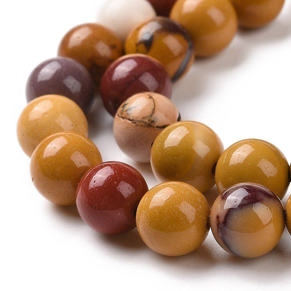 Pietre preziose: Mookaite 6mm 1 Strang – Nuovo (secondo la descrizione) da Alpnachstad venduto da perlengaby