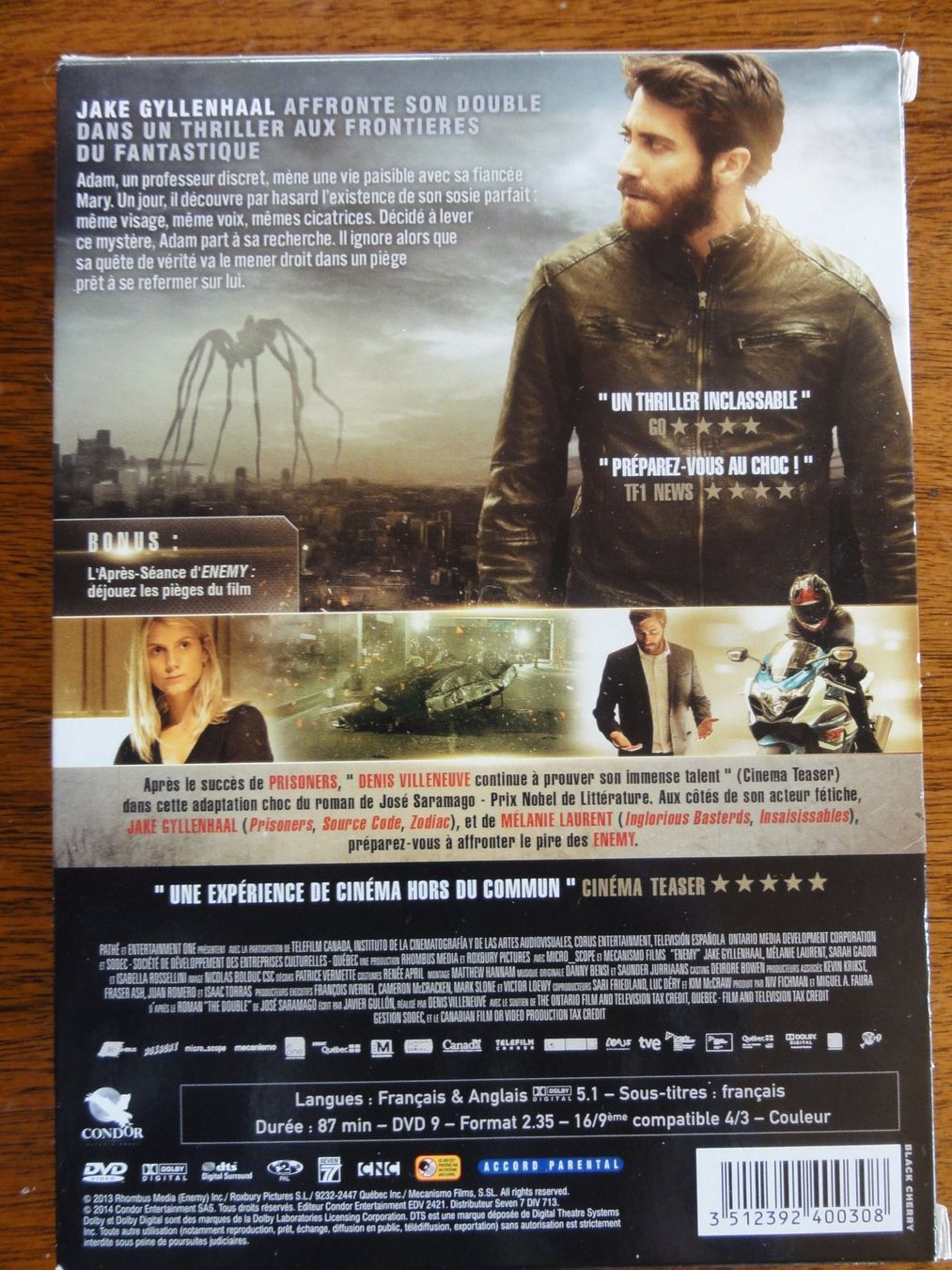 Alle DVDs: Enemy  Jake Gyllenhaal – Neu (gemäss Beschreibung) aus L' Auberson von  1