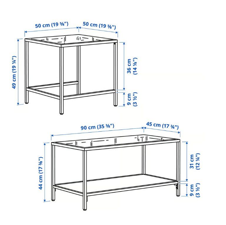 Ikea Tables: IKEA VITTSJÖ Couchtische – D'occasion à Schwarzenberg LU par cor_b9sd 4