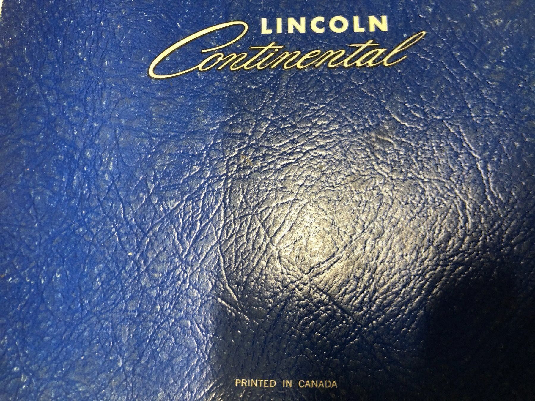 Libri: Lincoln Continental 1965 Manual – Usato da Reinach AG venduto da rares75 1