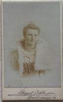 CDV August Jehle, Basel - Frau, Mode, Jugendstil
