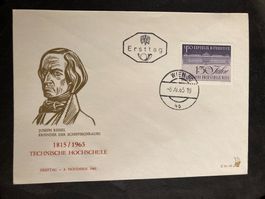 Österreich 1965 Ersttagsbrief Technische Hochschule Wien