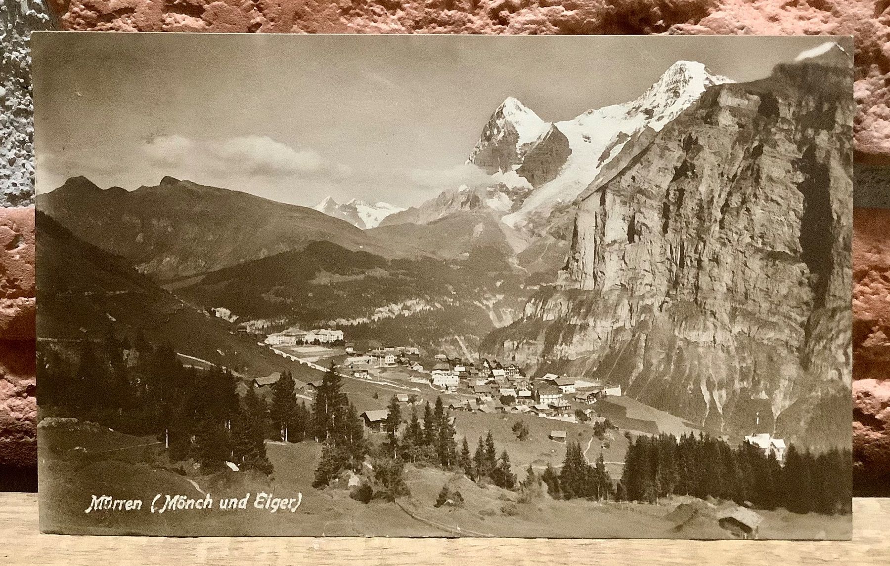 Ansichtskarten: 1923 - MÜRREN mit Mönch & Eiger - Berner Oberland – Gebraucht aus Root von ENGLAND-TREASURES