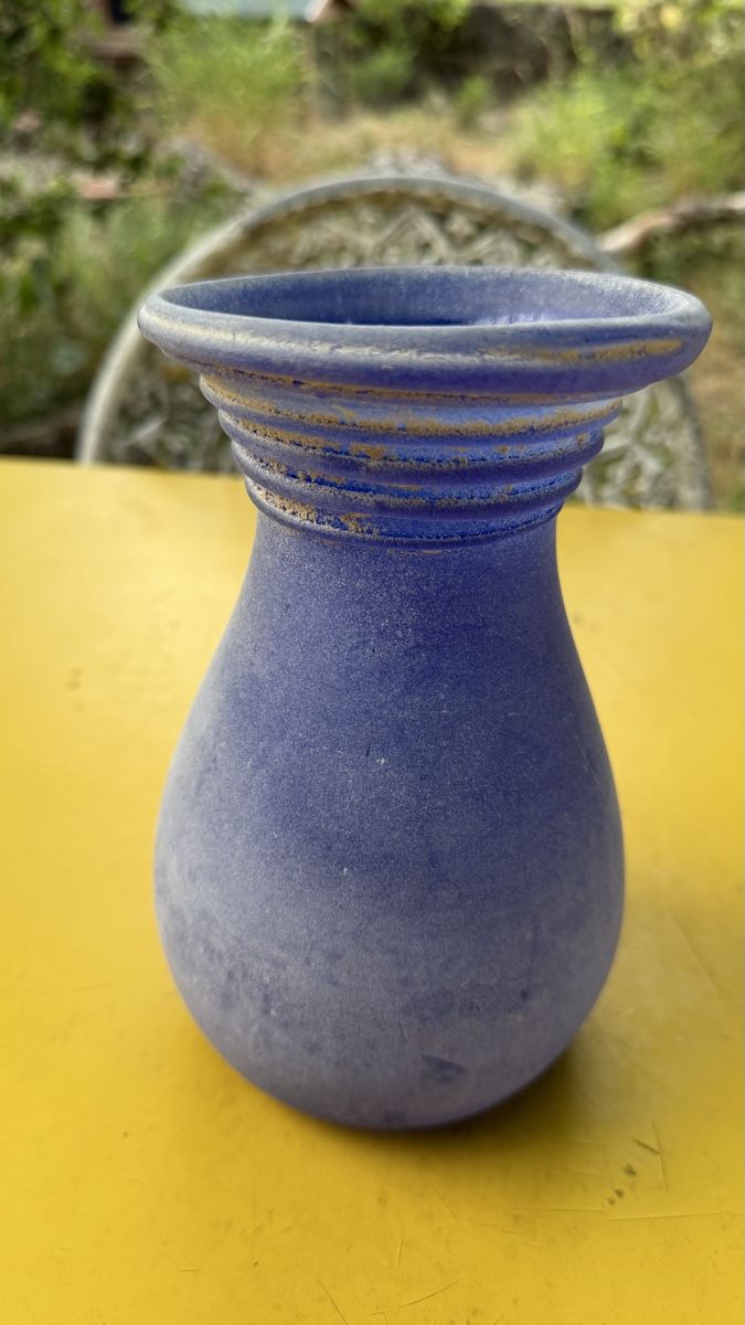 Murano Vasi & Recipienti: Murano Glas römische Flasche, blau, Vase – Usato da Riedholz venduto da Frettchen63 1