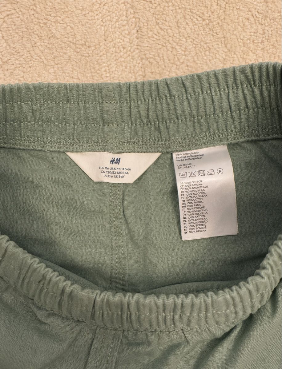 H&M Pantaloni: SHORT CARGO VERT OLIVE POUR ENFANT – Nuovo (secondo la descrizione) da Lausanne venduto da mar_6snp 3