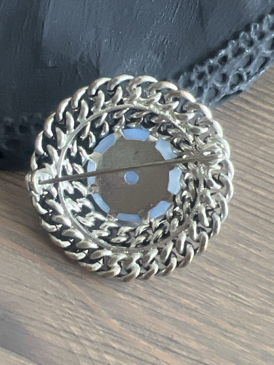 Spille & Fermagli: Vintage Brosche mit hellblauem Stein ✨ – Usato da Seon venduto da Sunny-Schmuck78 2