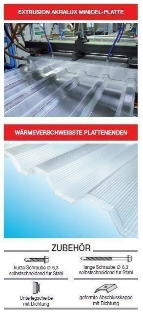 Sonstige Baumaterialien: Lichtplatten in Polycarbonat 4.00 m / Preis 25.-- pro m2 – Neu (gemäss Beschreibung) aus Wiedlisbach von isopaneel 5